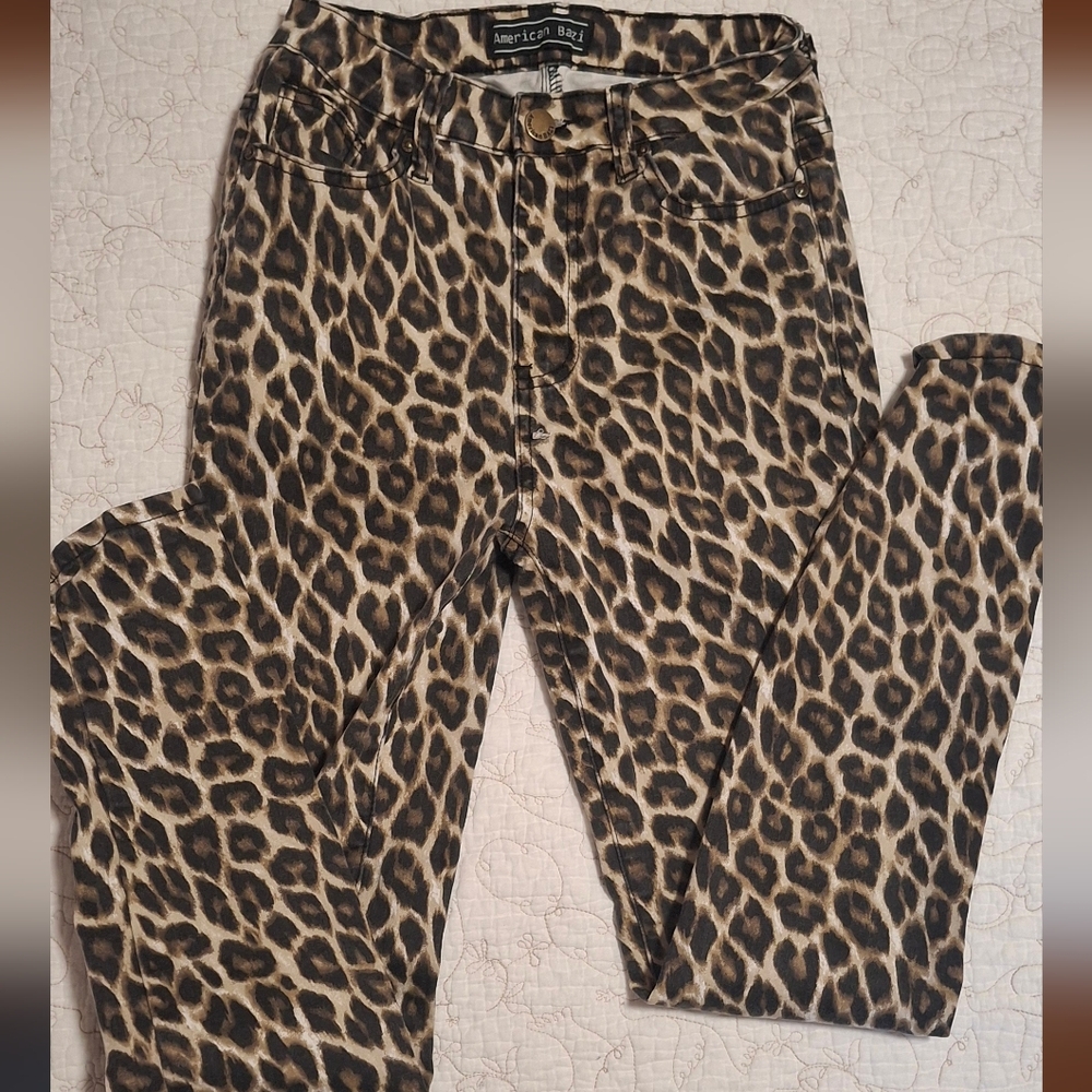 Leopard Print Skinny Jeans